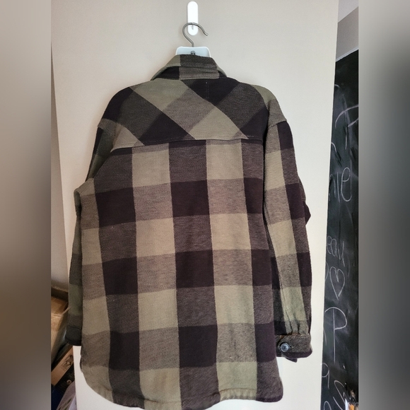 Lucky Brand Plaid Shirt Jacket , Size Medium - Picture 3 of 5